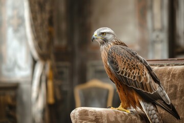 GREIFV&Ouml;GEL - ROTMILAN. Beautiful simple AI generated image in 4K, unique.