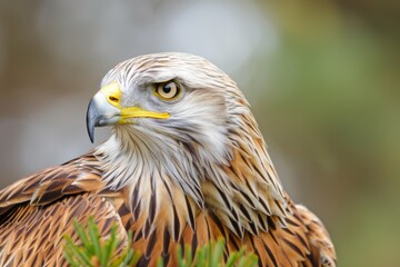 Fototapeta premium Yellow-billed Kite. Beautiful simple AI generated image in 4K, unique.