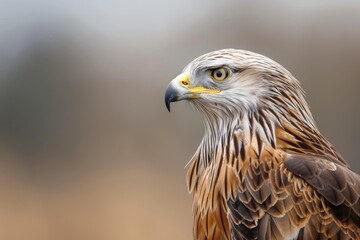 Obraz premium Yellow-billed Kite. Beautiful simple AI generated image in 4K, unique.