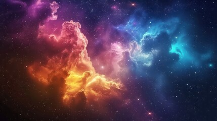 Beautiful colorful galaxy clouds nebula background wallpaper, space and cosmos or astronomy concept, supernova, night stars hd