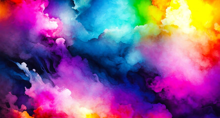 Abstract Colorful Smoke Background