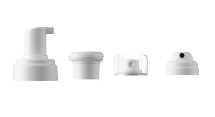 Spray Mist Square PET Plastic for Bottle on white