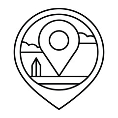vector location icon design