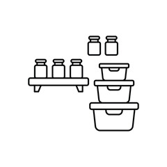 Food Storage concept vector icon