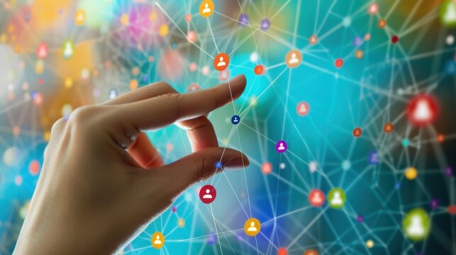 Connecting the Dots: A Hand Reaching for Digital Connections