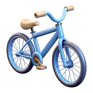 bicycle isolated on white background