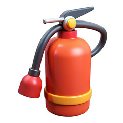 fire extinguisher isolated on white