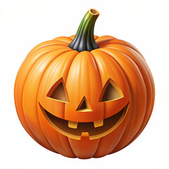 halloween pumpkin isolated on white