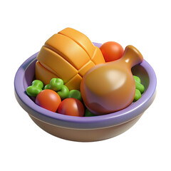 bowl with food