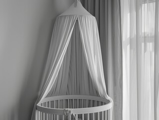Baby Crib with Canopy