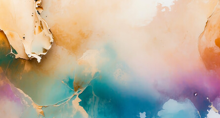 Obraz premium Abstract Watercolor Background with Pastel Colors