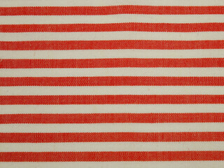 White and red striped thin cotton fabric, background
