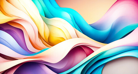 Abstract Colorful Wavy Background