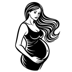 pregnant vector design 