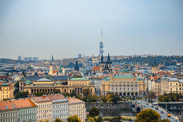 Obraz premium Prague, Czech Republic - Prague Royal Palace overlooking the city