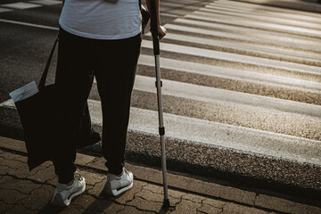 broken leg, injury, crutches, walking aid