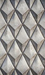 High Resolution Concrete Geometric Pattern Surface Texture with Intricate Textured Industrial Finish and Natural Weathering