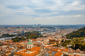 Prague, Czech Republic - Prague Royal Palace overlooking the city