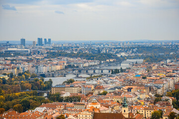 Prague, Czech Republic - Prague Royal Palace overlooking the city