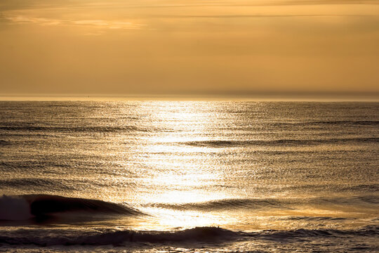 Golden Sunset on the Atlantic