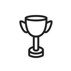 Vector line champion cup icon