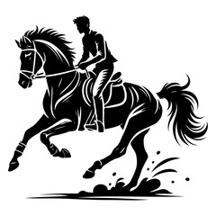 Horse Rider Silhouette