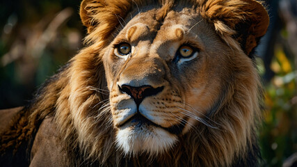 Fototapeta premium Lion and Tiger Portraits in the Wild-3