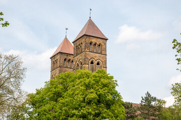 Fototapeta premium Sacred Heart Church (Herz Jesu Kirche) Osnabrück Lower Saxony (in german Niedersachsen) Germany