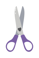 Scissors for cutting paper.  Back to school. Supplies for kids.