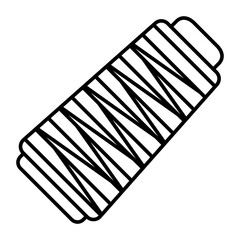 Spool Of Thread Vector Line icon Design