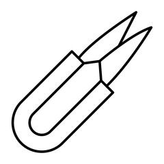 Cutter Vector Line icon Design