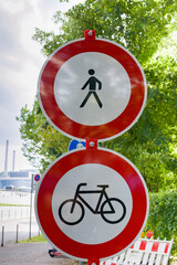 Prohibitory signs. Compliance with traffic rules helps to prevent accidents and ensure safe traffic...