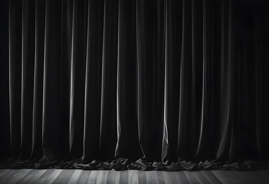 Dark velvet curtains theater background screen, wallpapre, texture, set, sample