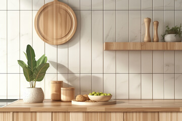 
3D rendered illustration of a kitchen