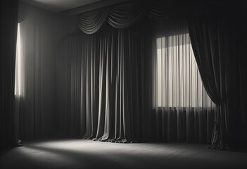 Dark velvet curtains theater background screen, wallpapre, texture, set, sample