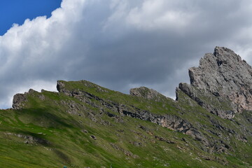 Schöne Landschaft auf Seceda in Südtirol 