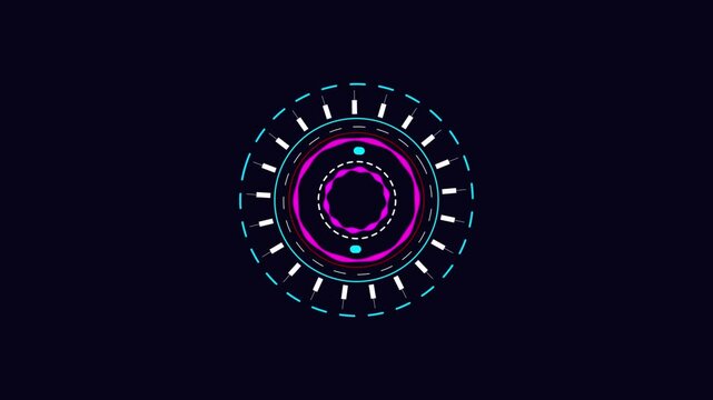 colorful neon letter s logo