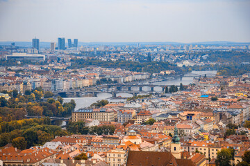 Obraz premium Prague, Czech Republic - Prague Royal Palace overlooking the city