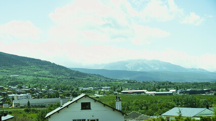 Landscape of the Saillagouse mountains, Occitania.