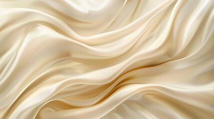 Obraz premium Abstract vector background resembling luxury beige or creamcolored fabric waves or liquid textures Soft creases resembling satin silk or cotton materials