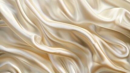 Obraz premium Abstract vector background resembling luxury beige or creamcolored fabric waves or liquid textures Soft creases resembling satin silk or cotton materials