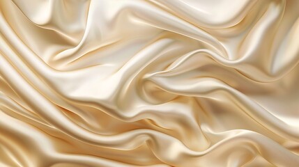 Obraz premium Abstract vector background resembling luxury beige or creamcolored fabric waves or liquid textures Soft creases resembling satin silk or cotton materials