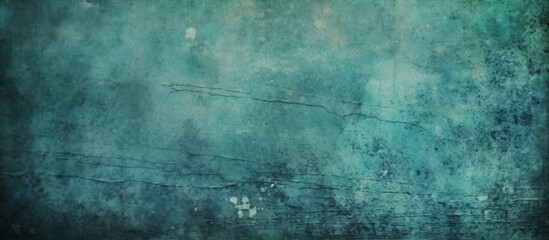 Abstract Teal and Blue Grunge Texture Background