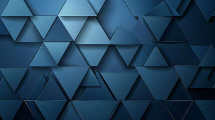 "Abstract background featuring a modern dark navy blue gradient with geometric triangle shapes."