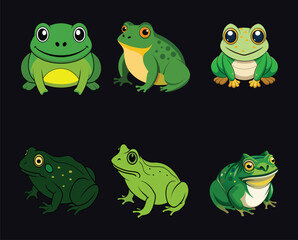 American bullfrog vector clipart for printable digital graphics and designs
