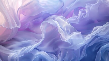 Obraz premium Soft, ethereal waves of lavender and periwinkle evoking a sense of calm and serenity.