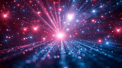 Obraz premium High energy light particles in micro world