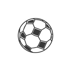 Fototapeta premium football minimalist line art icon logo symbol