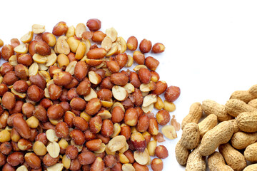 Red skin peanuts roasted salted, peanut snacks