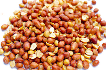 Red skin peanuts roasted salted, peanut snacks